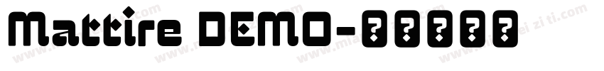 Mattire DEMO字体转换